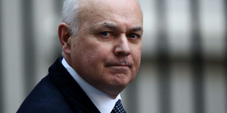 Five arrested after Iain Duncan Smith ‘hit on head with traffic cone’