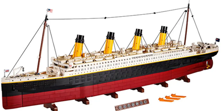 The Lego Titanic is the largest ever set with 9,090 pieces – and it splits into sections