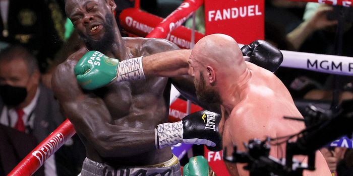 New angle of Tyson Fury's knockout punch to Deontay Wilder