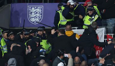 New footage emerges showing Hungary fans forcing police down Wembley steps