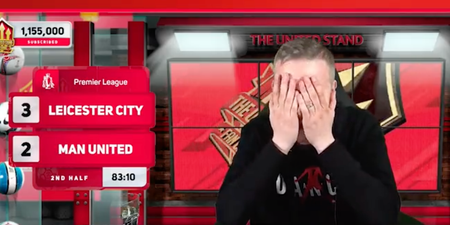 Man Utd fan produced hilarious live reaction to Rashford and Vardy goals