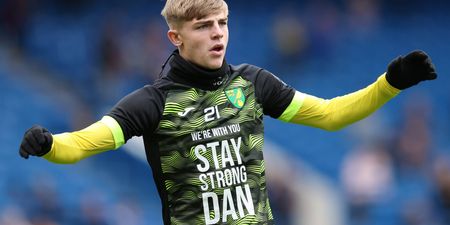 Norwich players wear ‘Stay Strong Dan’ shirts following teammate Barden’s cancer diagnosis