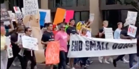 Activists hold ‘small dong march’ to normalise tiny penises