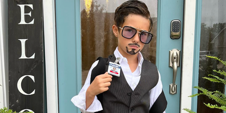 Mum shares heartbreaking photo of son crying after being bullied for Tony Stark costume