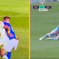 Arsenal fans left fuming by refereeing inconsistency after Evans and Laporte tackles