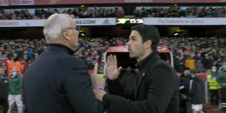 Claudio Ranieri and Mikel Arteta involved in argument after Arsenal’s win against Watford
