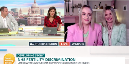 Susanna Reid apologises for ‘insensitive’ question to lesbian couple trying for baby