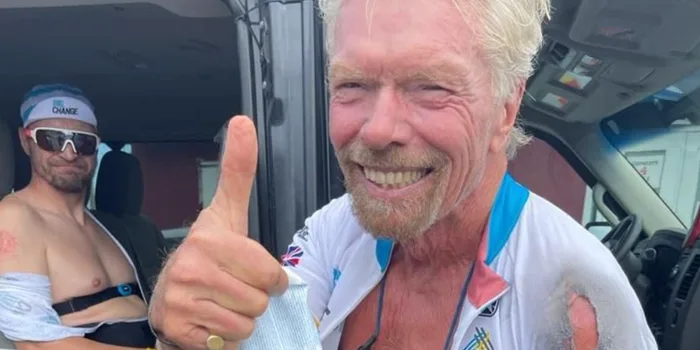 Richard Branson cycling crash