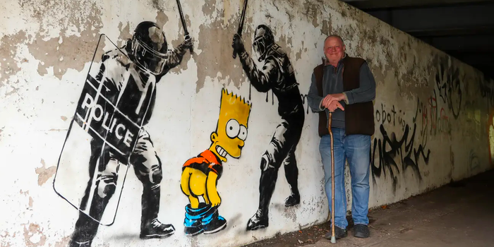 Terminally ill man honoured with 'new Banksy' artwork