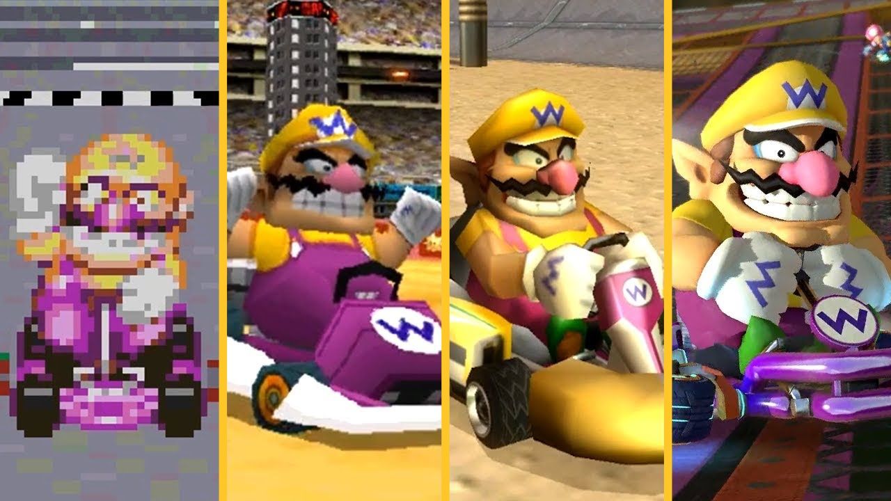 Wario in Mario Kart