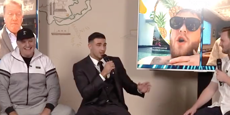 Tommy Fury claims he ‘can’t miss’ Jake Paul’s jaw in fiery press conference