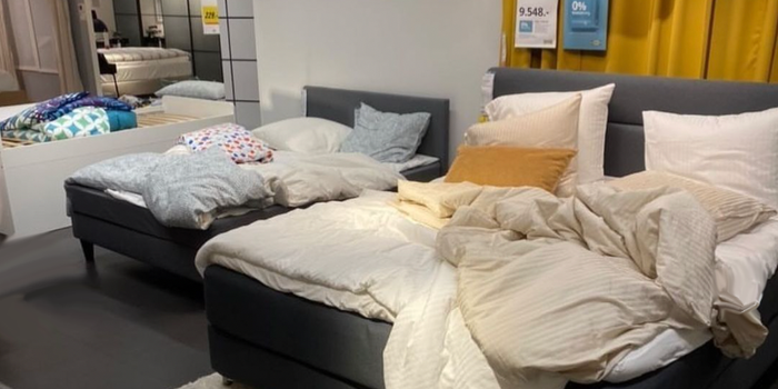 Danish customer snowed in for IKEA sleepover