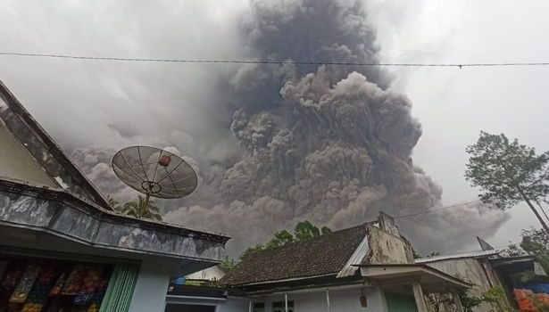 Mount Semeru volcano erupts in Indonesia