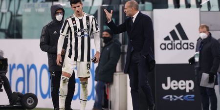 Alvaro Morata told to ‘shut up’ by Juventus manager Massimiliano Allegri