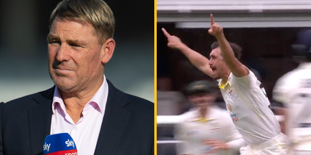 Shane Warne was made to look a fool just one ball into Ashes series