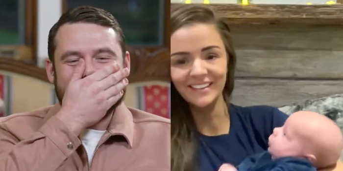 Danny Miller in emotional reunion with family live on air