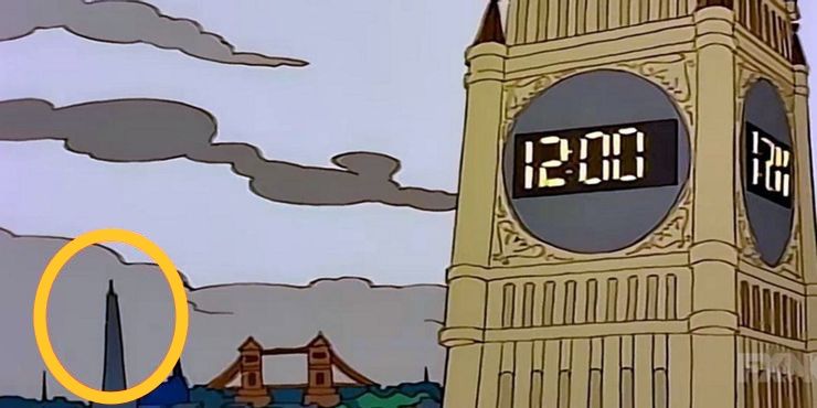 The Simpsons predict The Shard