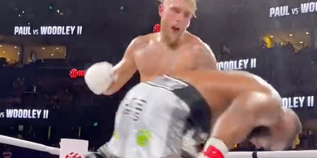 Brutal new angle of Jake Paul’s KO punch emerges