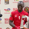 Sierra Leone goalkeeper bursts into tears as he receives MOTM award