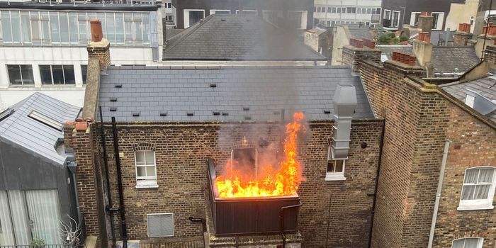 Guy Ritchie's London pub ablaze