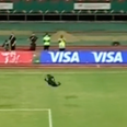 Burkina Faso goalkeeper celebrates penalty shoot-out win with multiple backflips