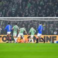 Celtic ball boys taunt Allan McGregor in Old Firm derby