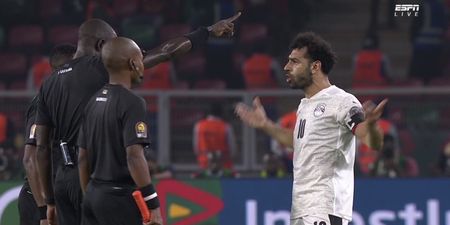 Mohamed Salah involved in angry row with referee following AFCON semi-final
