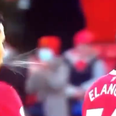 Cristiano Ronaldo appears to accidentally spit on Anthony Elanga after Southampton draw