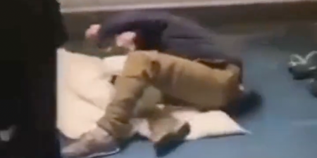 Six teenagers arrested after homeless man is attacked in horrifying footage