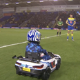 ‘Whizzy Rascal’ drives off with match ball ahead of Super League game