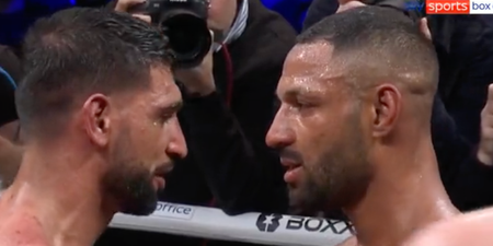 Amir Khan and Kell Brook share respectful exchange after emphatic fight