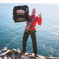 Papa John’s delivery man scales cliff to deliver pizza