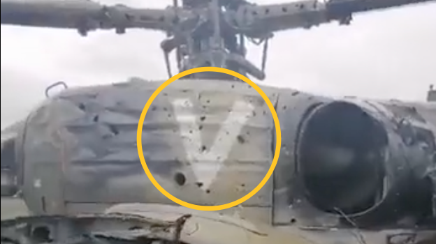 Mysterious V marking spotted on Russian vehicles
