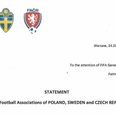 Poland, Sweden and Czech Republic issue joint statement against playing in Russia