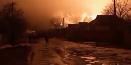 Huge fireball erupts over Ukraine city as Russia targets gas pipeline