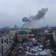 Five Ukrainians dead after Russian missile stike on Kyiv TV tower
