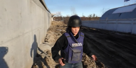 Horrifying footage shows press team being ambushed by Russian forces