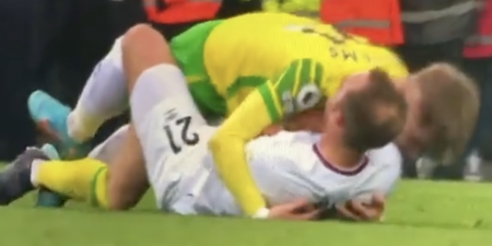 Brandon Williams gives wholesome reaction to Christian Eriksen’s rugby tackle