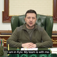 Brave Zelensky shares video from Presidential palace to prove he’s not hiding in bunker