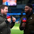Micah Richards unexpectedly thrust into co-commentary debut by audio issue