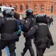 Video shows how many seconds it takes to be arrested for protest in Russia