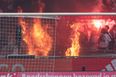 Fire breaks out in stand during Ajax-Feyenoord clash