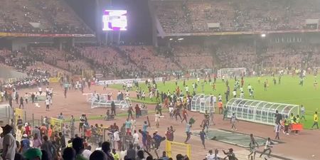 Nigeria fans storm pitch in anger after World Cup qualification failure