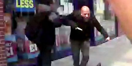 Chilling footage shows moment brothers slash police officers during shopping centre knife attack