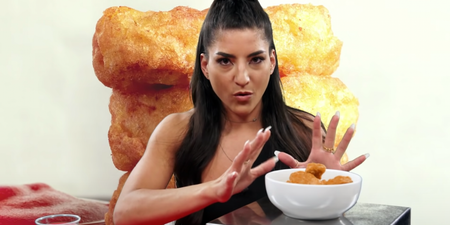 This woman has broken the world record for most nuggets eaten in 60 seconds