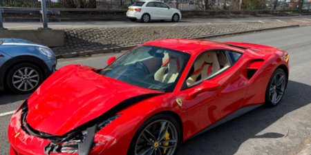Driver smashed up Ferrari after driving less than 2 miles