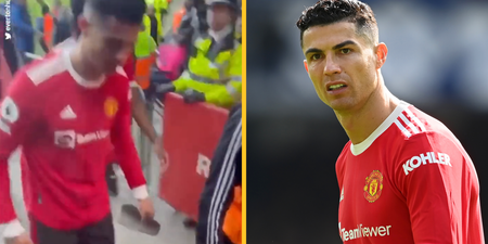 Boy who had phone smashed by Cristiano Ronaldo was attending first ever match