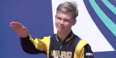 Russian karting champion, 15, to be investigated for performing Nazi salute