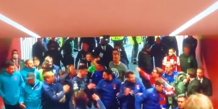 Tunnel footage reveals ugly scenes between Man City and Atletico Madrid players after Champions League tie