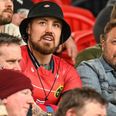 England star Jack Nowell cheers Exeter teammates on… in a Munster jersey